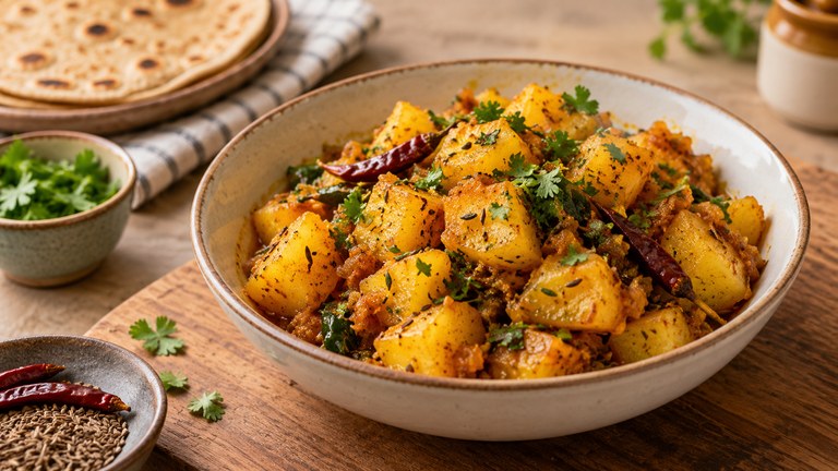 Why Aloo ki Sabji Works β featured image of Indian potato sabji